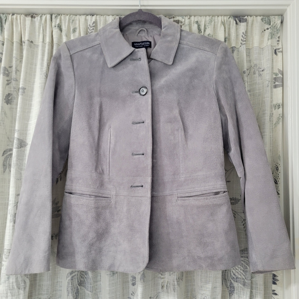 Ann Taylor Factory Leather/Suede Jacket